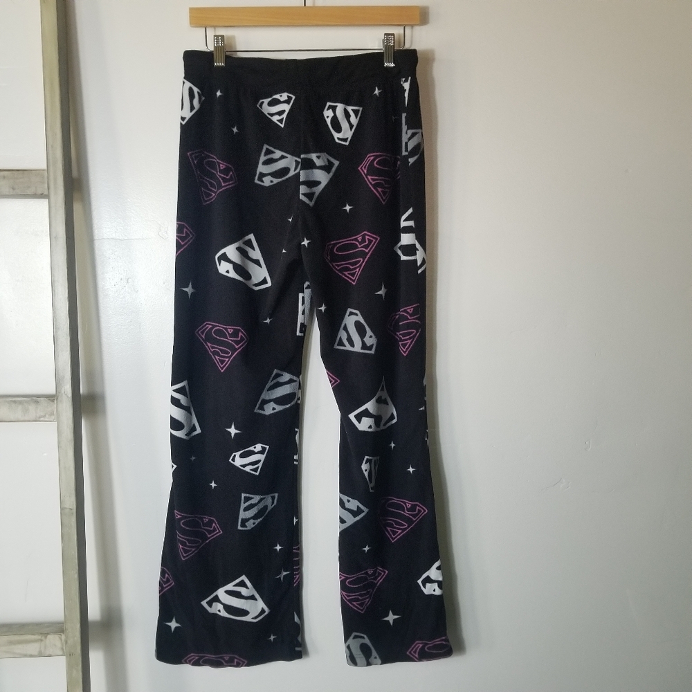 TM & DC COMICS WOMEN'S SUPERMAN LOGO PAJAMA PANTS SIZE XL